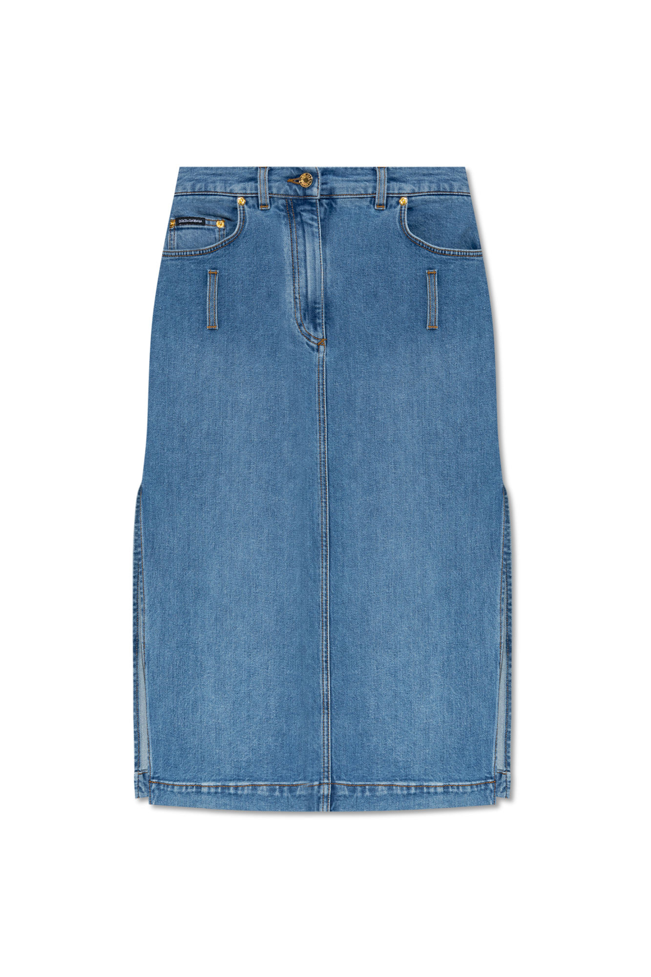 Msgm denim hot sale skirt